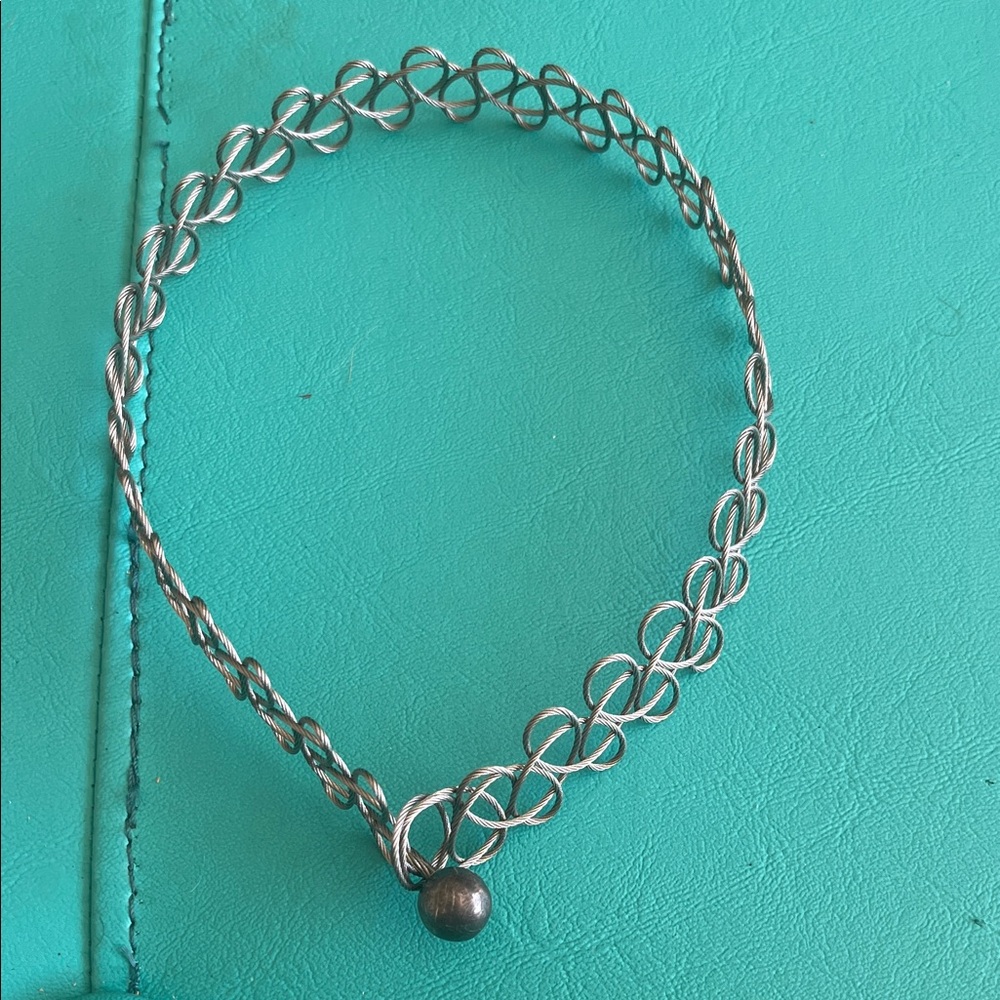 Elegant Silver Chain choker 14”